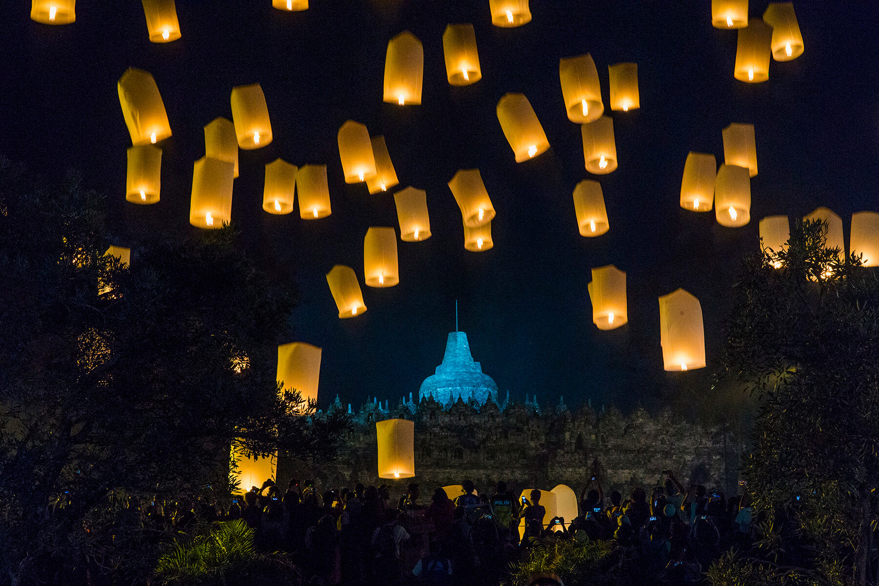 Lantern Festival in Borobudur