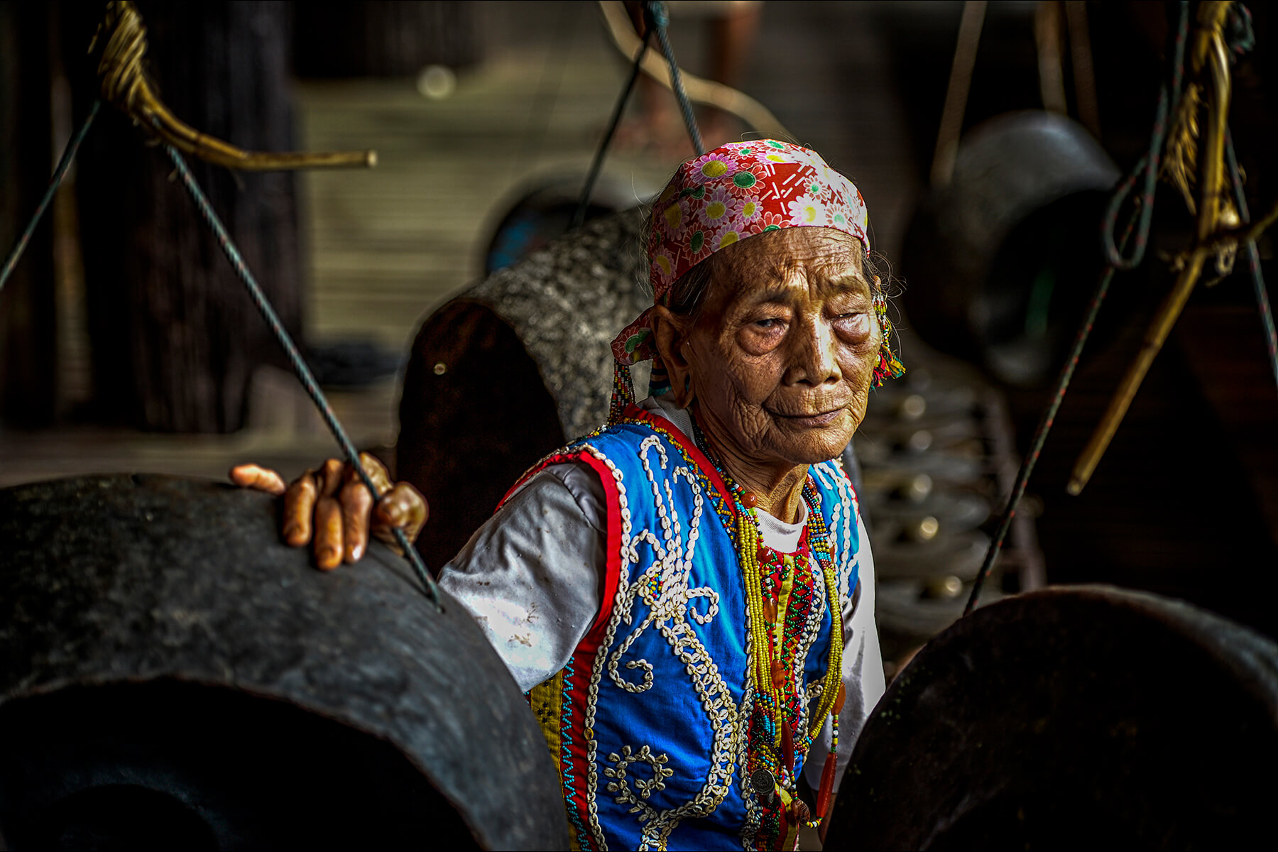 Dayak Woman and  Gamelan