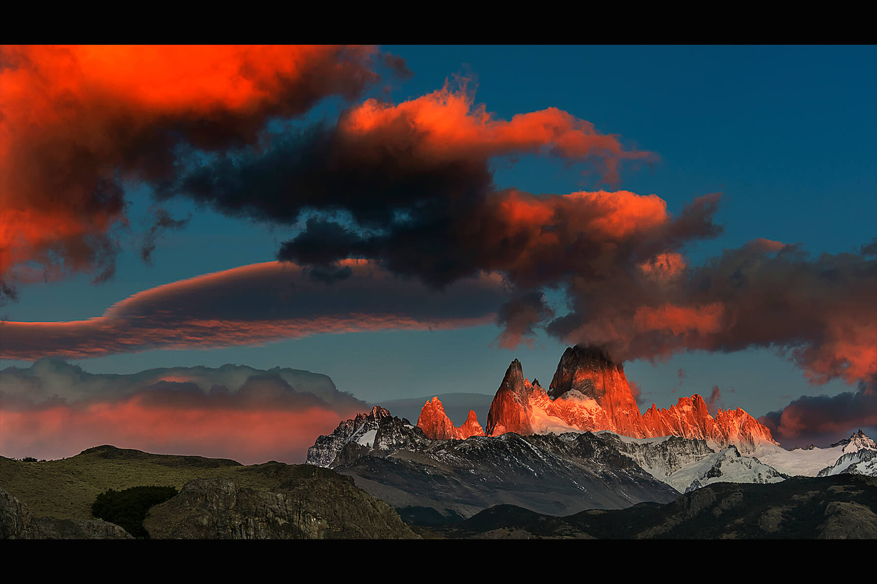 Nubes en llamas