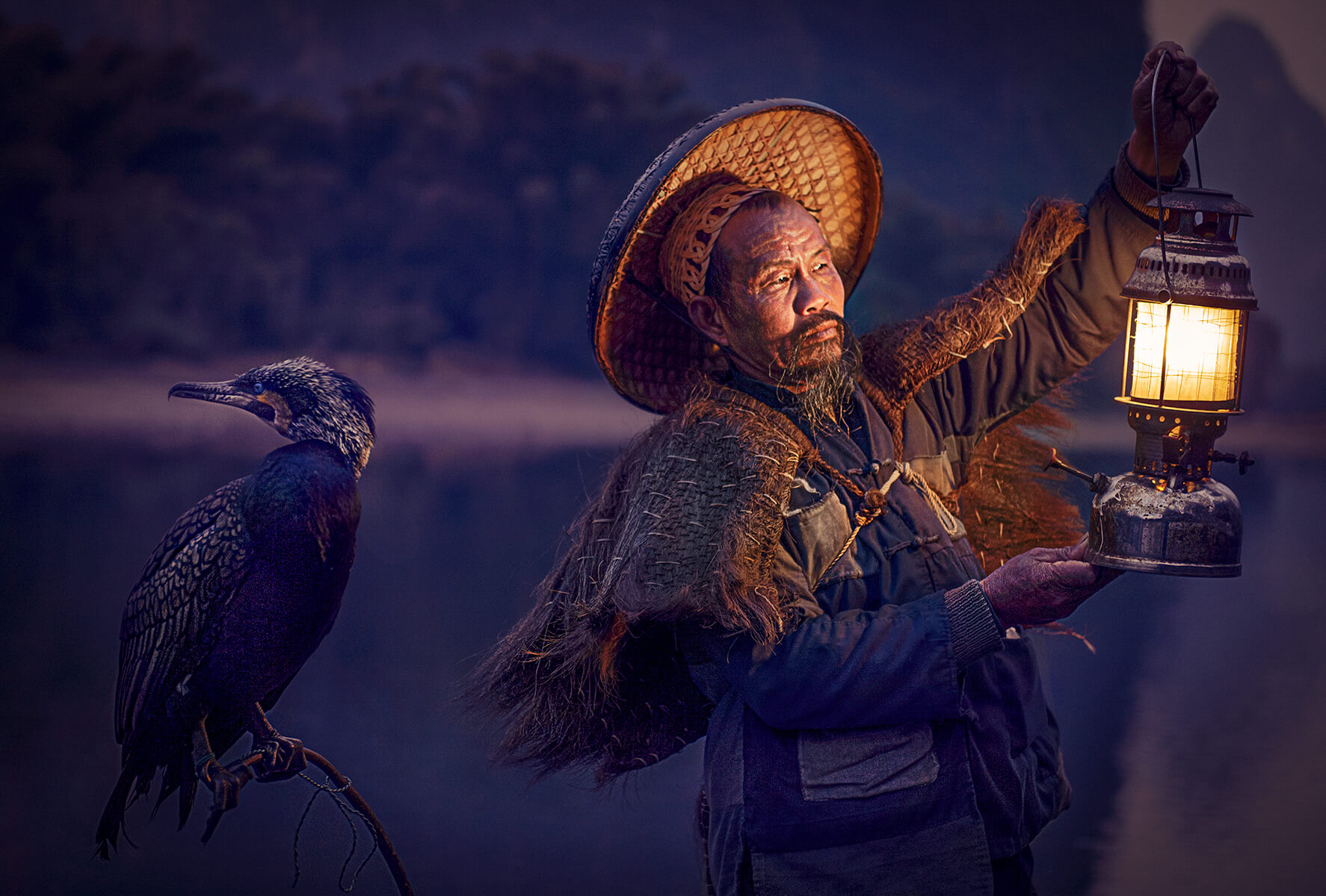 Travel - Fisherman With Oil Lamp